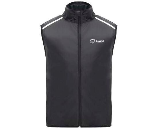 Jannu lichte unisex hardloopbodywarmer Zwart - Roly R66843O2