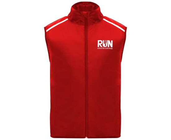 Jannu lichte unisex hardloopbodywarmer Rood - Roly R66844I5