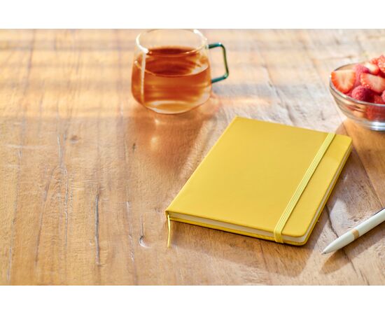 Carnet A5 en rPET Eamon Jaune -  1207023.006