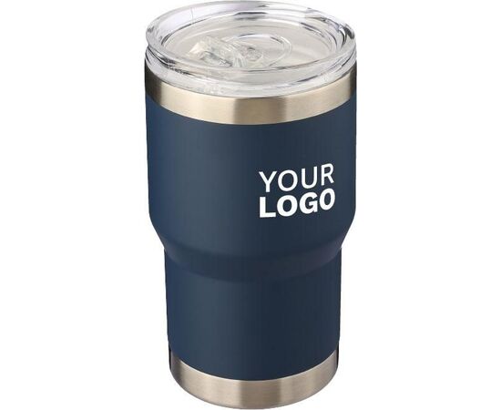 Recycelter Edelstahl-Reisebecher (350 ml) Ayen Grau -  1267375.003