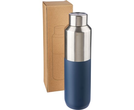 Gerecyclede roestvrijstalen dubbelwandige drinkfles (600 ml) Esen Zwart -  1267376.001