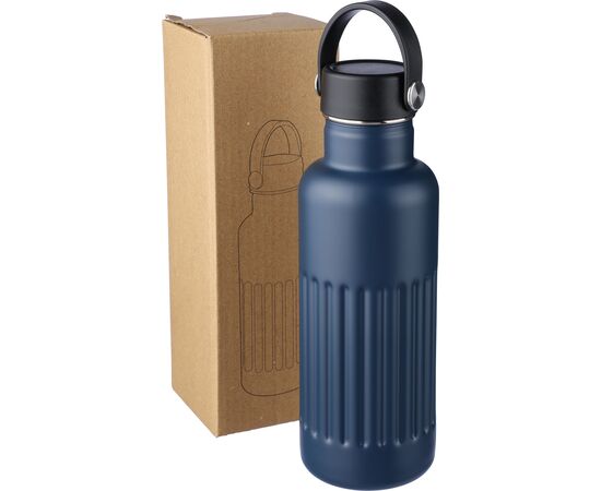 Gerecyclede roestvrijstalen dubbelwandige drinkfles (500 ml) Lior Zwart -  1267379.001