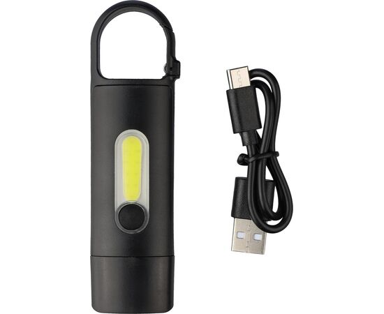 Recycelte ABS Mini-Taschenlampe Zai Schwarz -  1267536.001