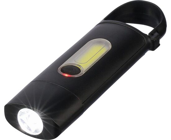 Recycelte ABS Mini-Taschenlampe Zai Schwarz -  1267536.001