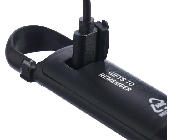 Recycelte ABS Mini-Taschenlampe Zai Schwarz -  1267536.001