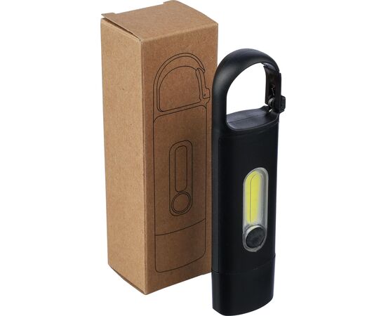 Recycelte ABS Mini-Taschenlampe Zai Schwarz -  1267536.001