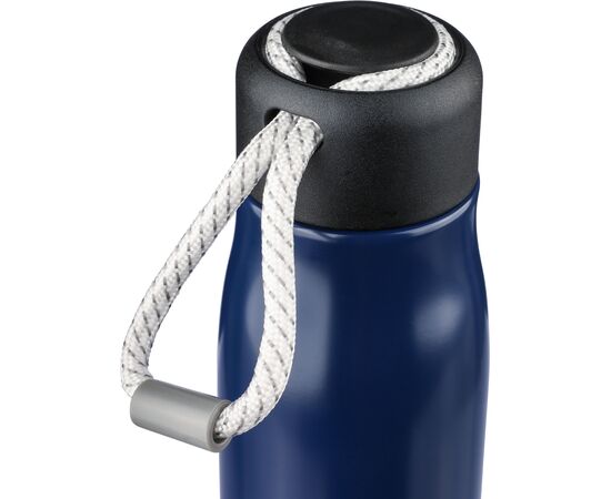 Gerecyclede roestvrijstalen dubbelwandige drinkfles (500 ml) Solene Zwart -  1267777.001