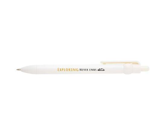 Stylo bille Fidget en plastique recyclé (encre noire) Blanc - Unbranded 10796401