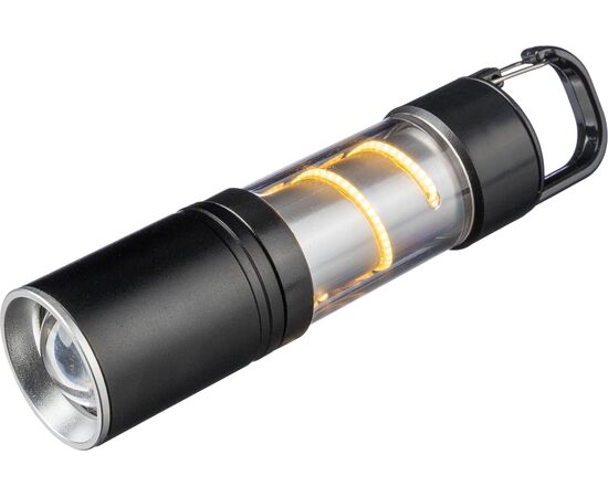 Aluminium COB-Taschenlampe Vela Schwarz -  1267908.001