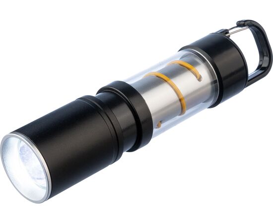 Aluminium COB-Taschenlampe Vela Schwarz -  1267908.001