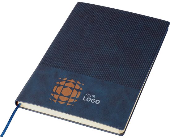 Recycled PU notebook (A5) Elian Black -  1274007.001