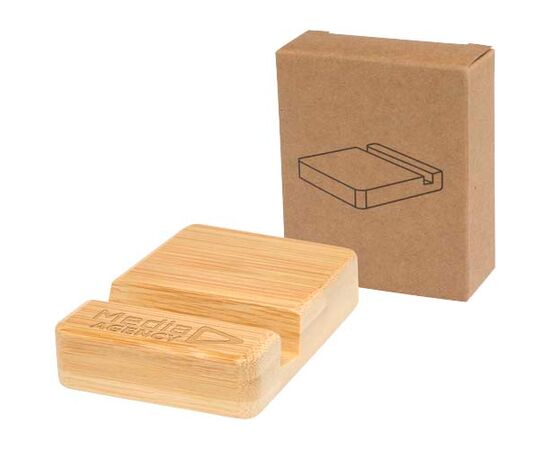 Support téléphone Ebla en bambou Bois - Unbranded 10460471