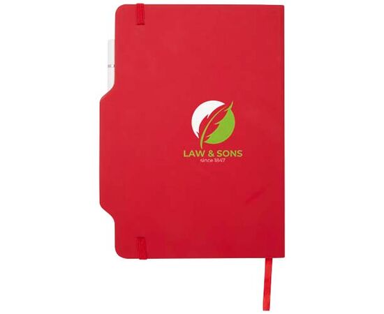 Carnet à couverture rigide Nexus A5 avec stylo et crayon (encre noire) Rouge - Unbranded 10796921