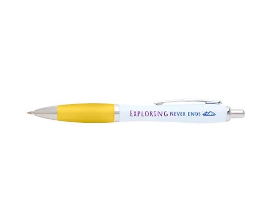 Stylo bille Nash en plastique recyclé (encre noire) Jaune - Unbranded 10797211