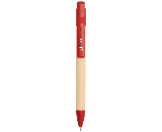 Stylo bille Liliana en papier de canne à sucre (encre bleue) Brick - Unbranded 10798332