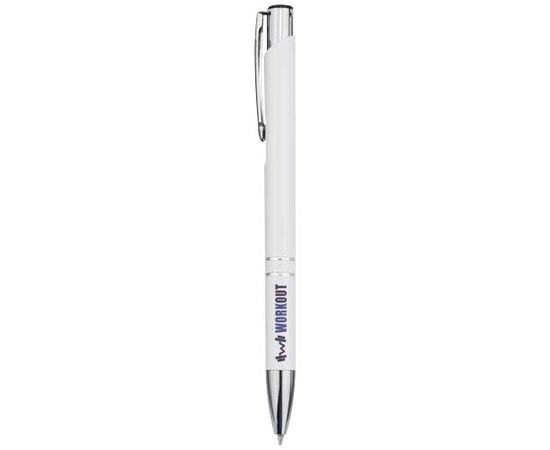 Stylo bille en aluminium recyclé Moneta (encre bleue) Blanc - Unbranded 10798401