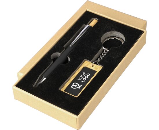 Bamboe schrijversset Zaid Zwart -  1274012.001