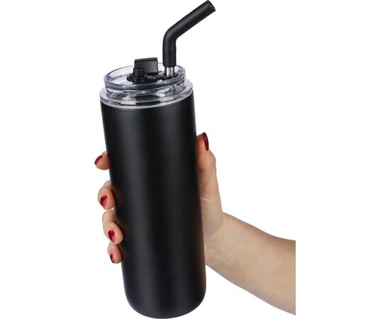 Roestvrijstalen dubbelwandige drinkfles (500 ml) Omari Zwart -  1274051.001