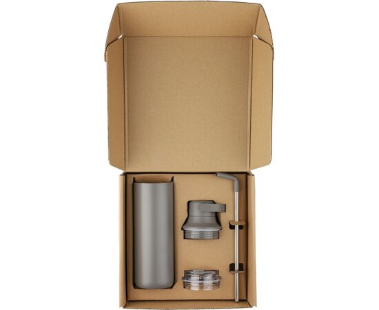 Roestvrijstalen dubbelwandige drinkfles (500 ml) Omari Zwart -  1274051.001