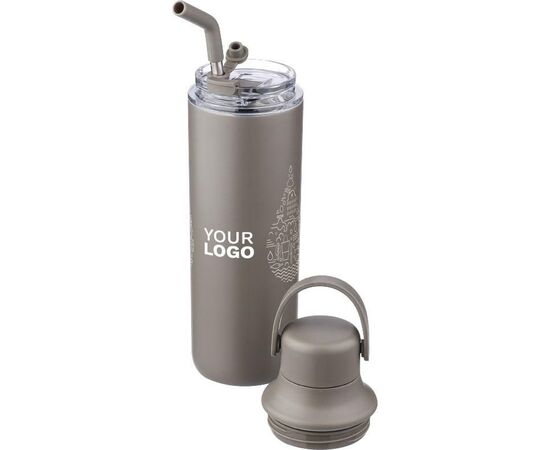 Roestvrijstalen dubbelwandige drinkfles (500 ml) Omari Zwart -  1274051.001