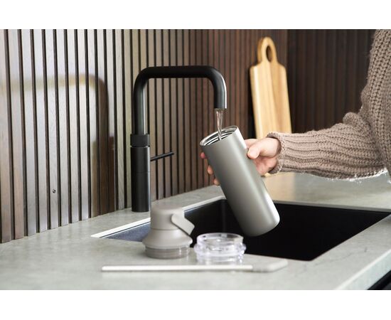 Roestvrijstalen dubbelwandige drinkfles (500 ml) Omari Zwart -  1274051.001