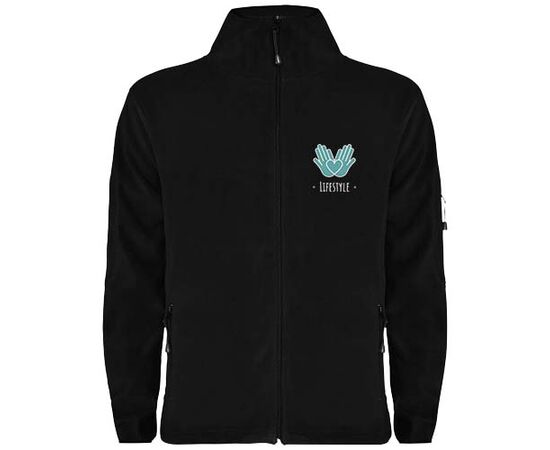 Veste en polaire entièrement zippée Luciane pour homme Noir - Roly R11953O1