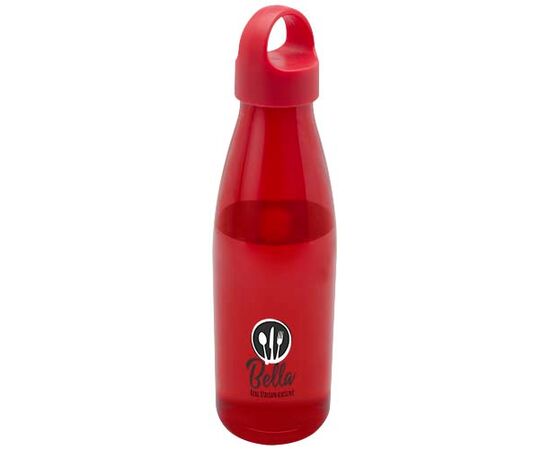 Bergen 800 ml waterfles van gerecycled plastic Rood - Unbranded 10083521