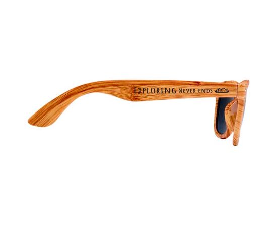 Mira zonnebril met houtlook Naturel - Unbranded 12705106