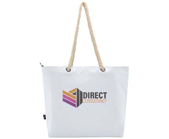 Sac shopping Panama recyclé GRS isotherme de plage avec poignées en cordelette 23L Blanc - Unbranded 13007901