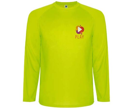 Montecarlo Langarm Sport-Shirt für Männer Fluor yellow - Roly R04151C1