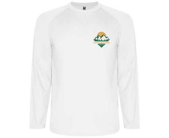 Montecarlo Langarm Sport-Shirt für Männer Weiß - Roly R04151Z1