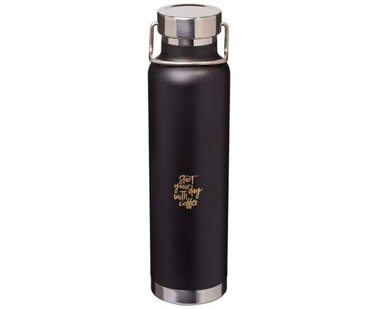 Bouteille avec isolation sous vide Astra de 650 ml en cuivre et acier inoxydable recyclé certifié RCS  Noir - Unbranded 10086590