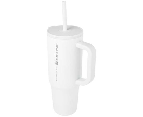 Brady 900 ml RCS-zertifizierter Isolierbecher mit Silikon Trinkhalm Weiß - Unbranded 10086701