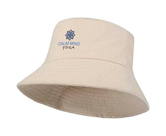 Howson zonnehoed van gerecycled corduroy Sandstone - Elevate NXT 11107206