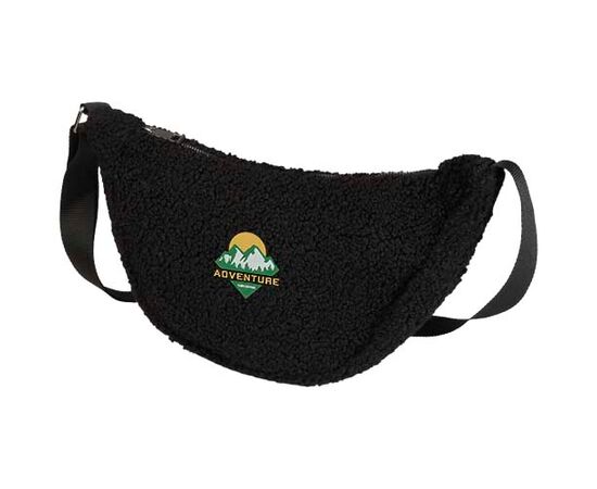 Bear GRS recycled sherpa crossbody bag 3L Black - Unbranded 12077490