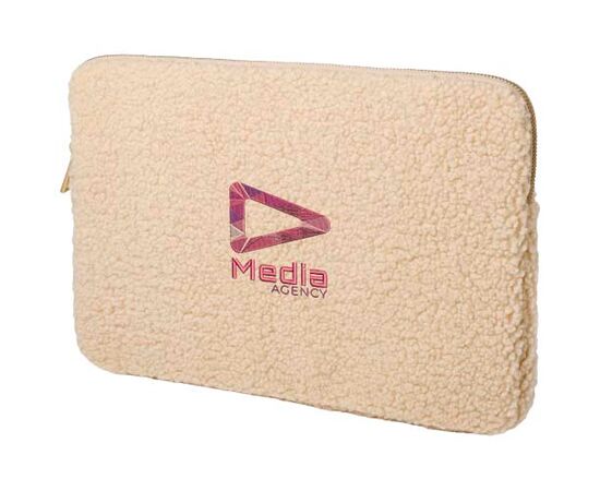 Bear 13" GRS-recycelte Sherpa Laptophülle 2 L  Neutral - Unbranded 12077506
