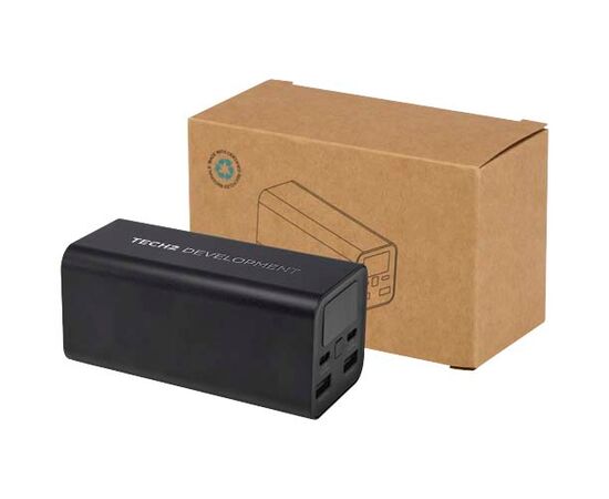 Acamar 20.000 mAh 70W recycled aluminium laptop power bank Black - Unbranded 12444090