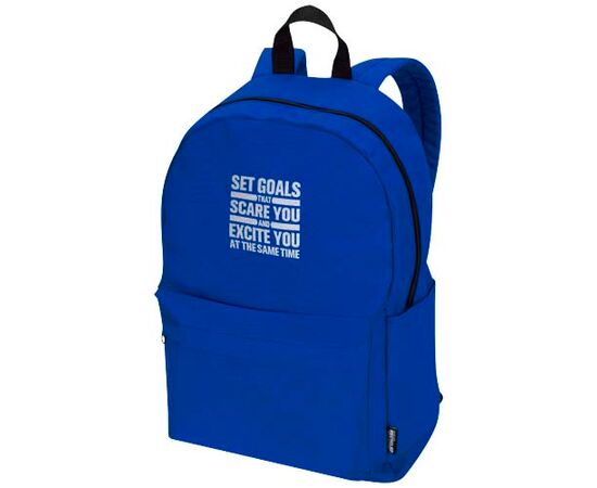 Sac à dos pour ordinateur portable Byron de 16 L et 14" en matériaux recyclés certifiés GRS Bleu royal - Unbranded 13009653