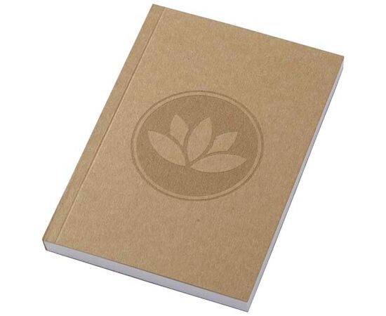 Novella Austen A6 gerecycled notitieboek met zachte cover, 100 vellen Naturel - Unbranded 21026606