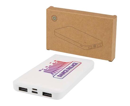 Intan 10.000 mAh 10W recycled plastic power bank White - Unbranded 12445801