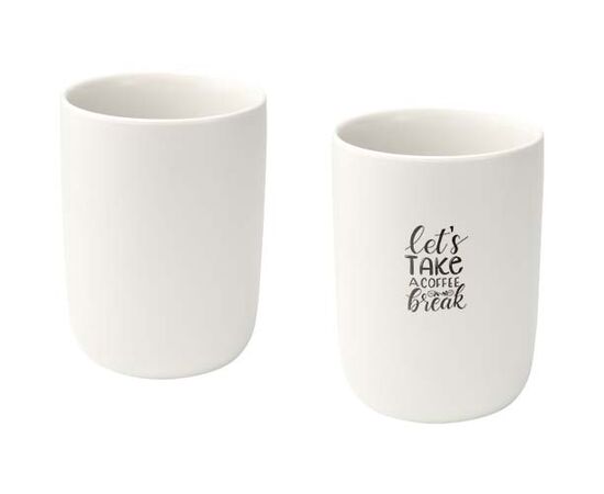 Male 350 ml Keramiktassen – 2er-Set Weiß - Seasons 12639601