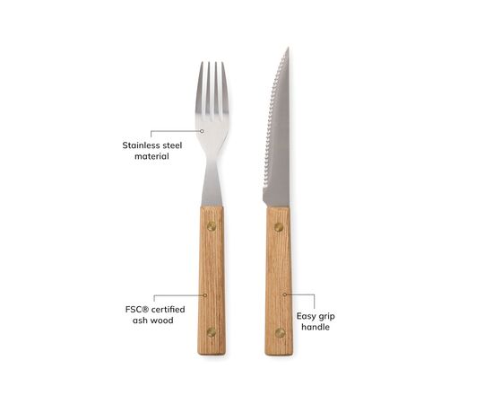 VINGA Set de couverts 8pcs Paso Brun - Vinga V4220009