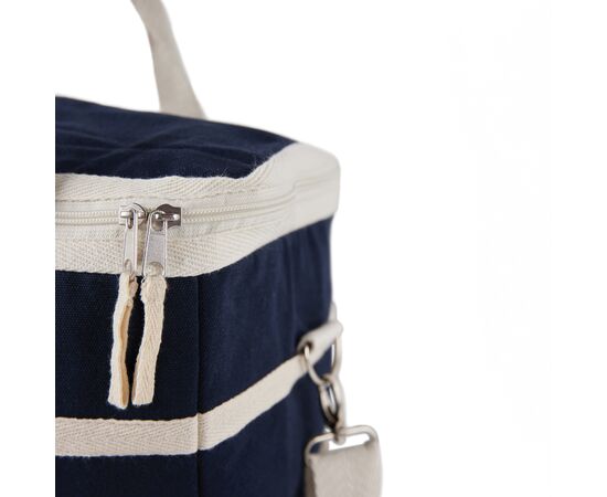 VINGA Panier isotherme en toile recyclée AWARE™ Volonne Bleu, Blanc cassé - Vinga V422105
