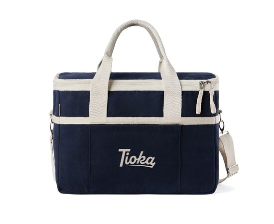 VINGA Panier isotherme en toile recyclée AWARE™ Volonne Bleu, Blanc cassé - Vinga V422105