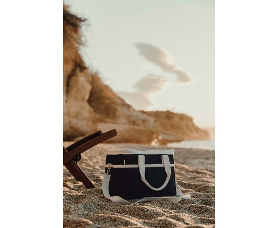 VINGA Panier isotherme en toile recyclée AWARE™ Volonne Bleu, Blanc cassé - Vinga V422105