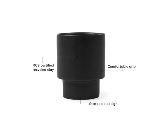 VINGA Nagano pure RCS mug Black - Vinga V4340201