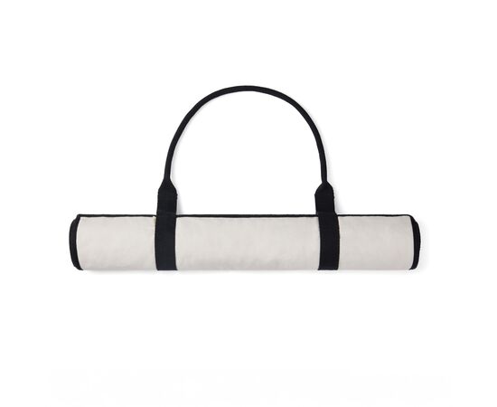 VINGA Volonne AWARE™ recycled canvas beach mat Off white, Black - Vinga V459103