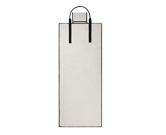 VINGA Volonne AWARE™ recycled canvas beach mat Off white, Black - Vinga V459103