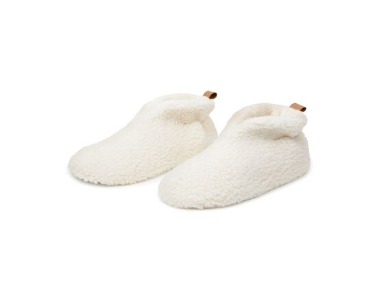 VINGA Santos kuschelige Hausschuhe aus RCS recyceltem PET Off white - Vinga V499201SM