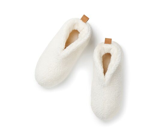 VINGA Santos kuschelige Hausschuhe aus RCS recyceltem PET Off white - Vinga V499201SM